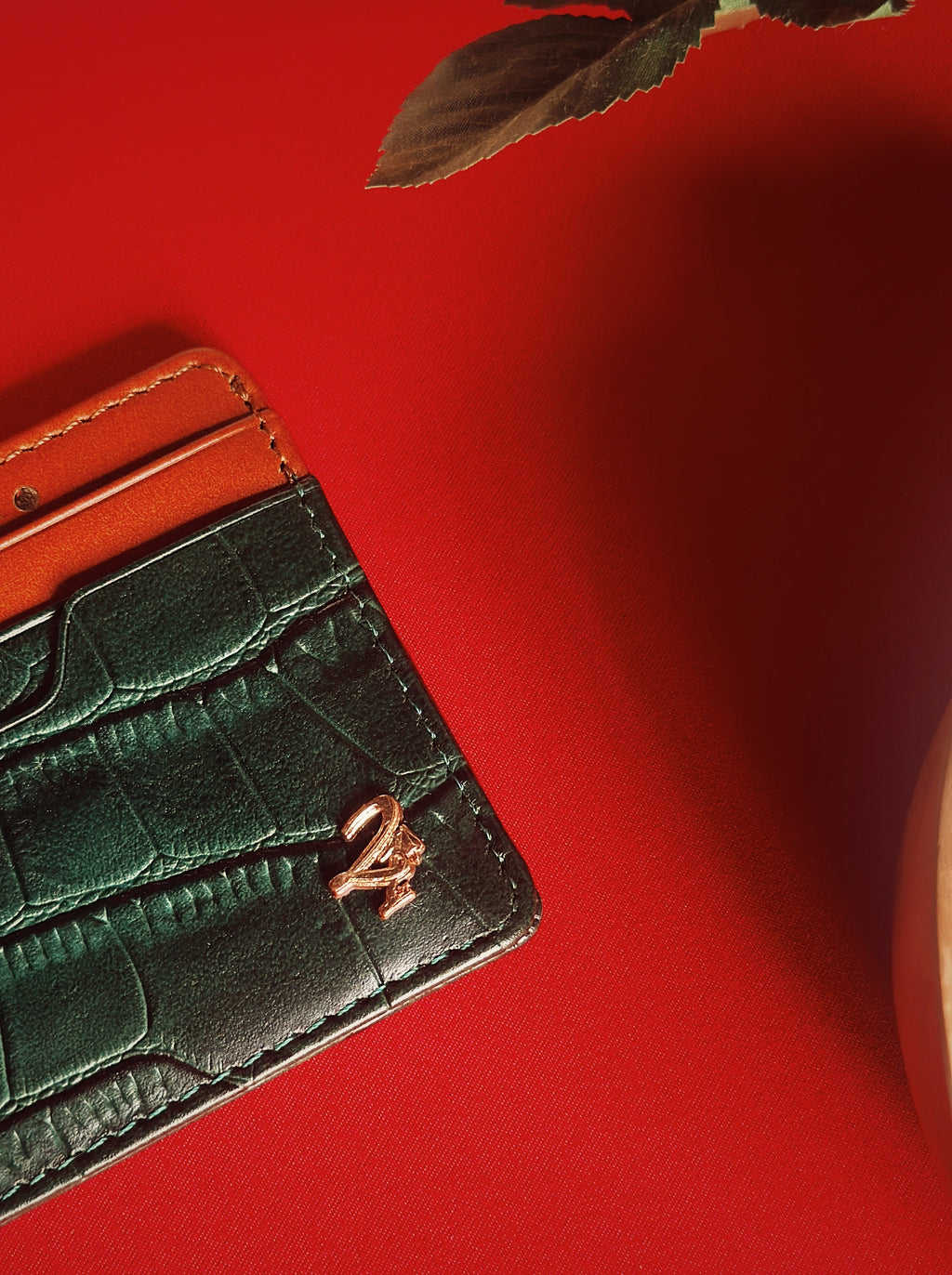 21st Cròc Leatherworks Card Holder Green