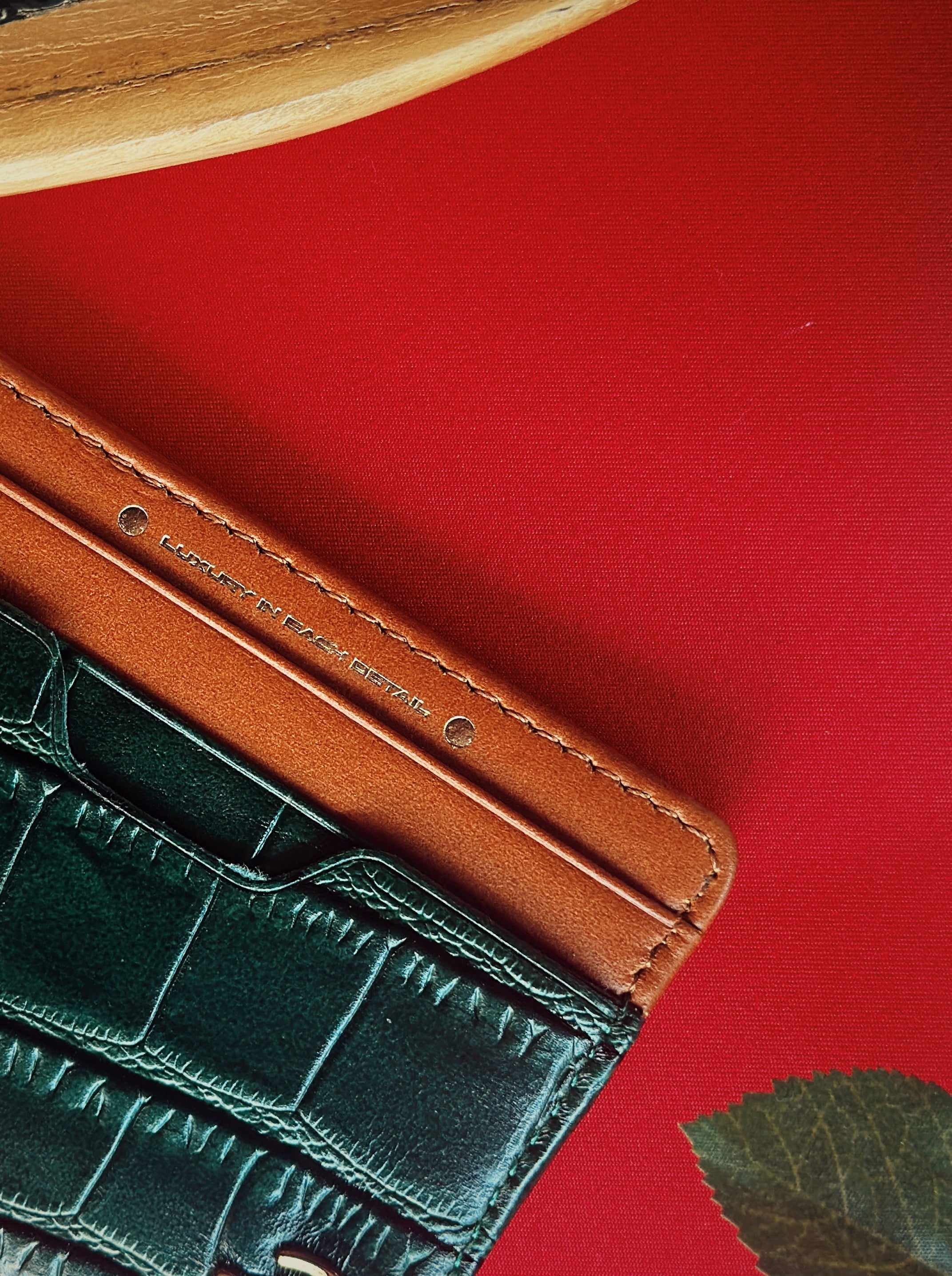 21st Cròc Leatherworks Card Holder Green
