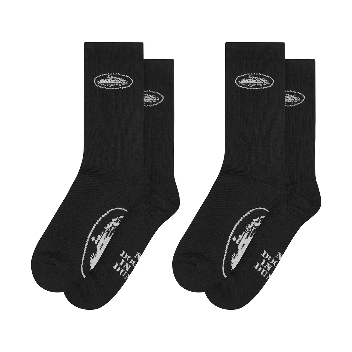 Corteiz Black Alcatraz Socks