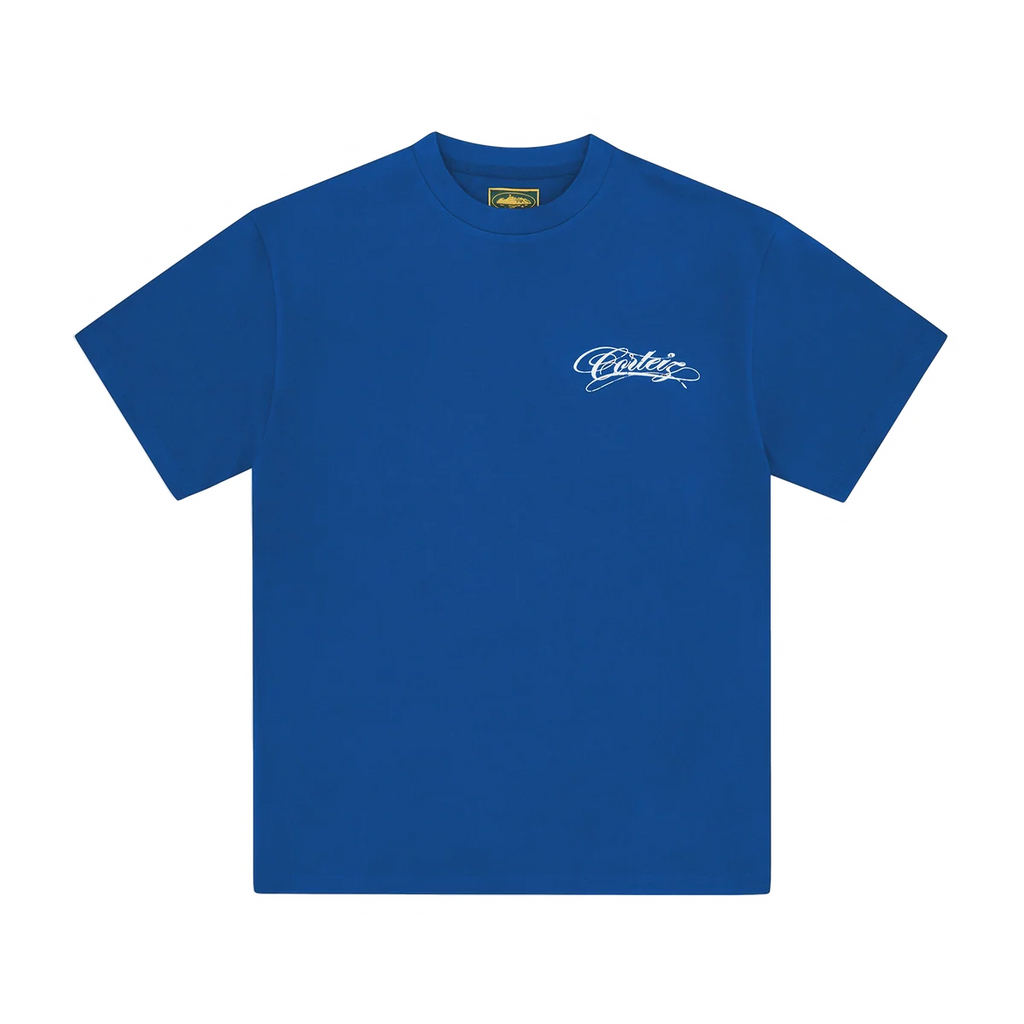 Corteiz WRITE-OFF HEAVYWEIGHT TEE ROYALE BLUE