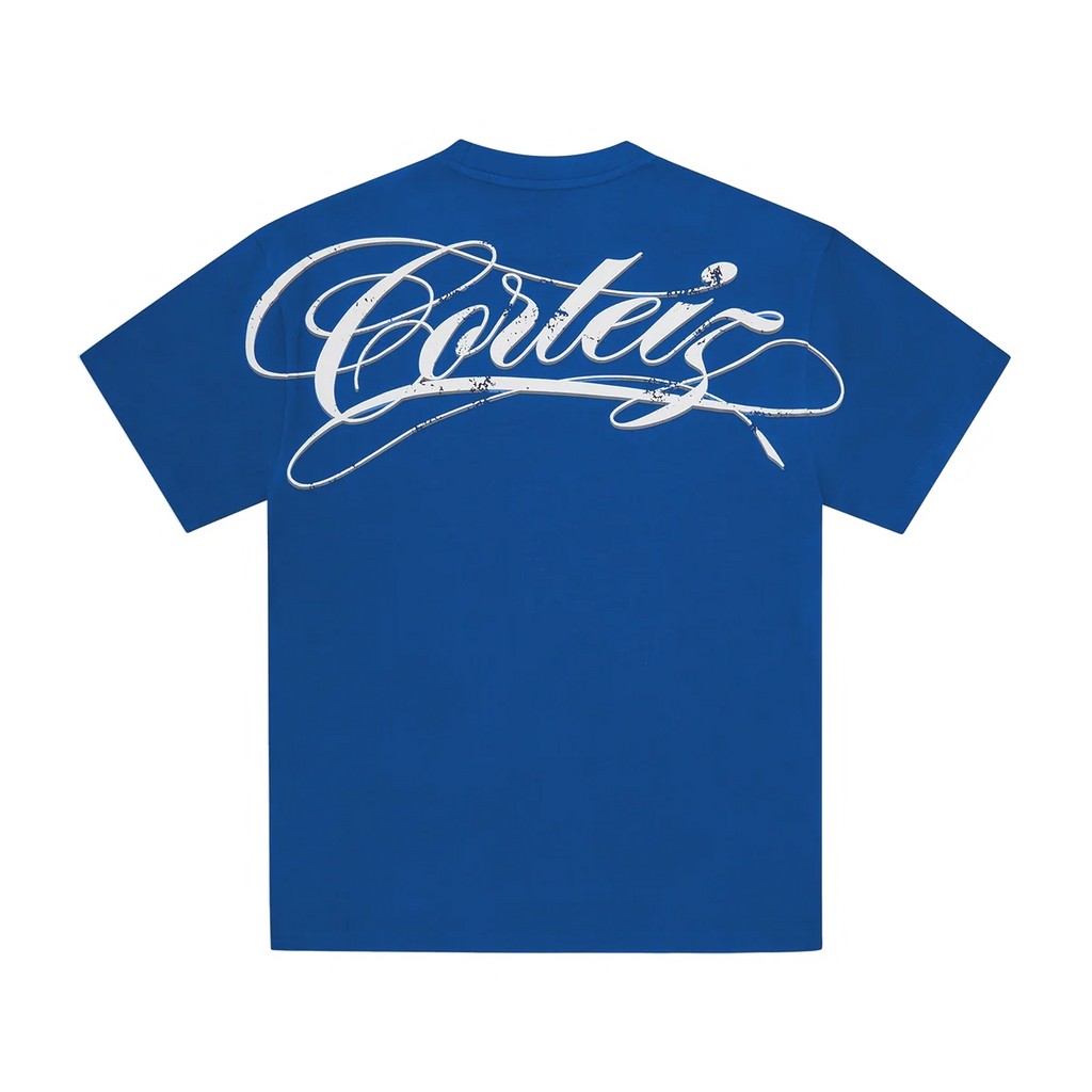 Corteiz WRITE-OFF HEAVYWEIGHT TEE ROYALE BLUE