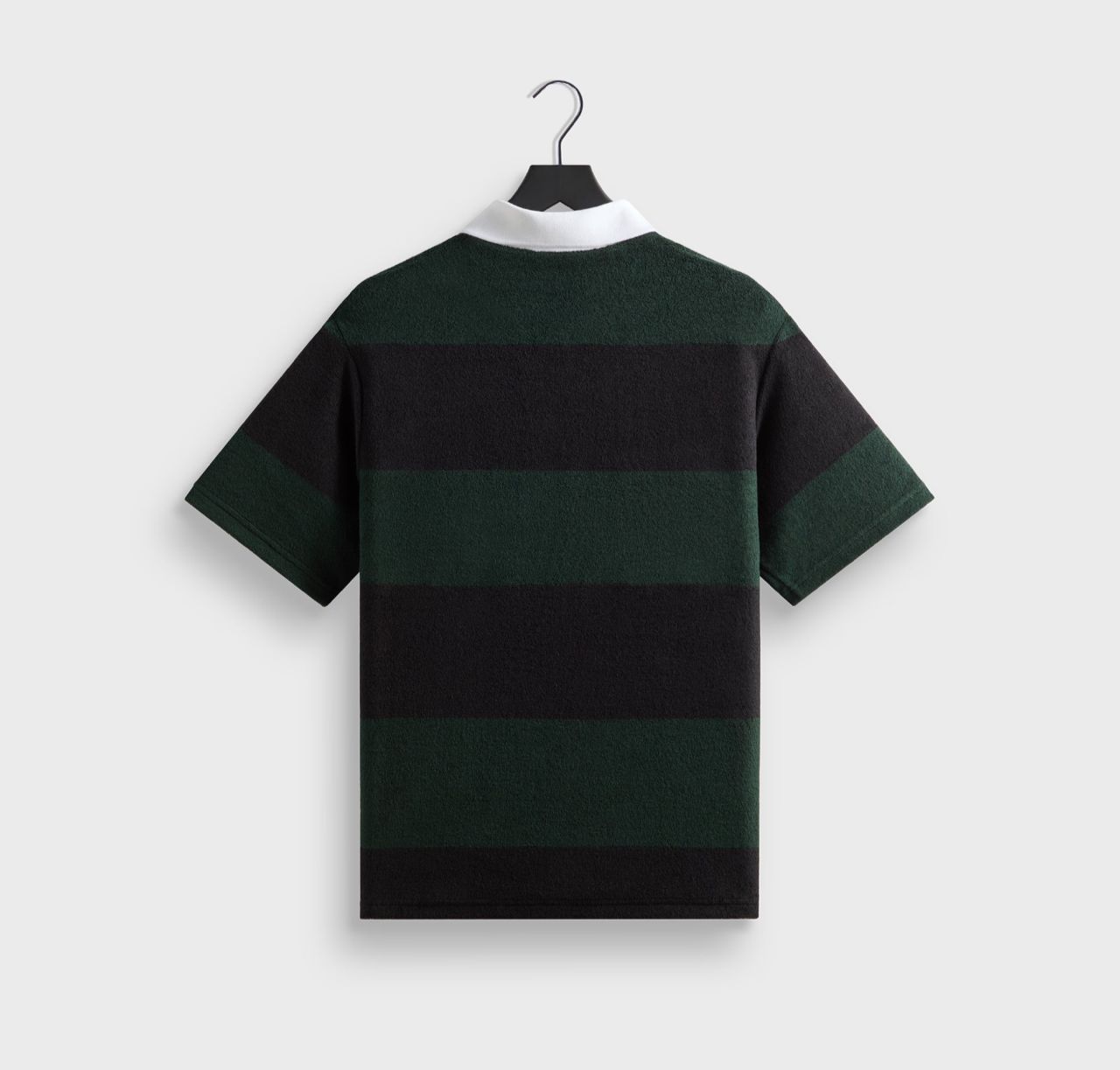 Kith Jacquard Terry Raya Polo Dark Green Stripe