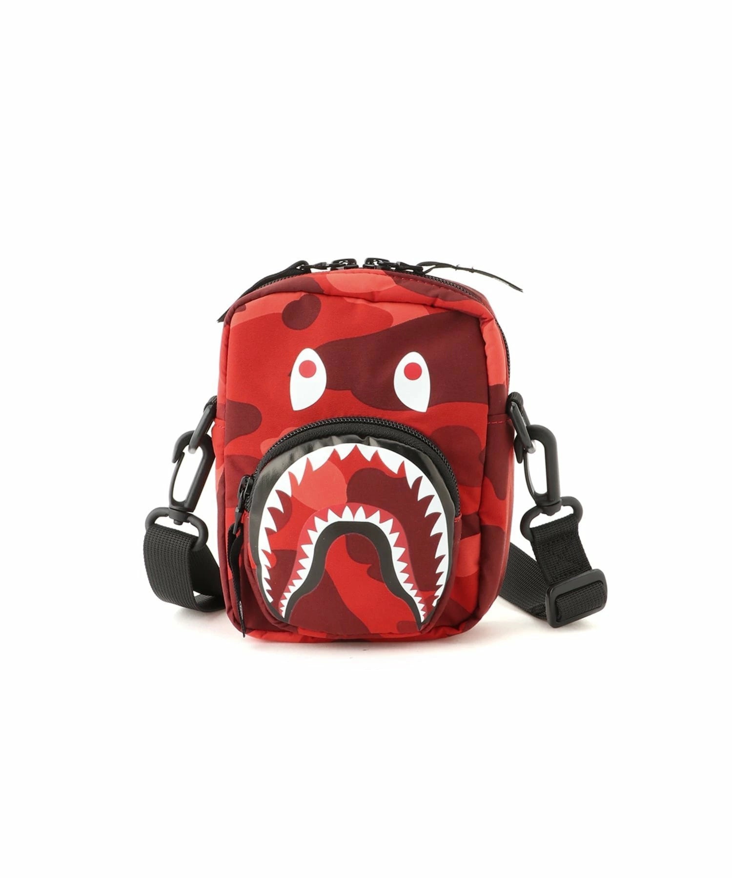 Bape Red Camo Shark Mini Bag