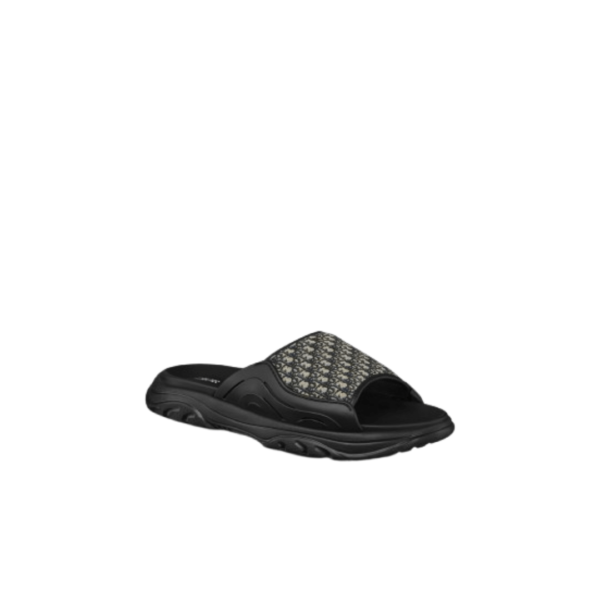 Dior H-Town Rubber Oblique Jacquard Slide